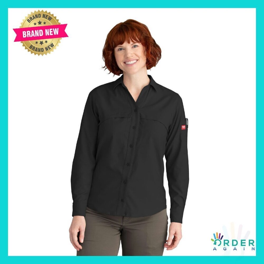 Cooling Long Sleeve Work Shirt Stretch Utility Professional Classic Minimal